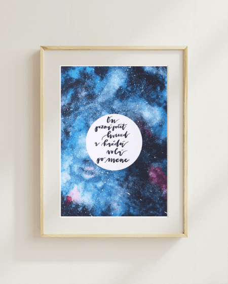 On pozná počet hviezd – art print | By Heart Project