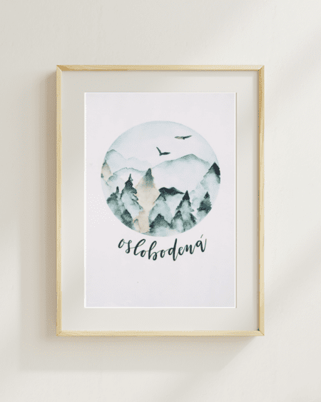 Oslobodená – art print | By Heart Project