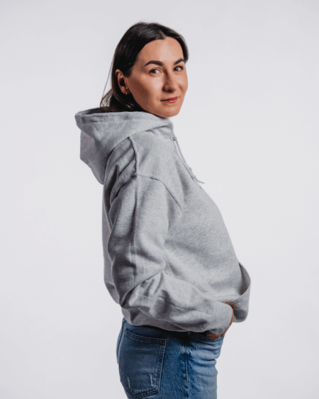 More you, less me | mikina unisex šedá