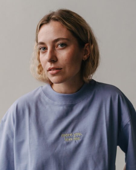 MORE YOU, LESS ME | unisex triko fialové